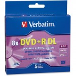 Verbatim Double Layer DVD+R DL 8.5GB 8x 5pk Slim Case 95311