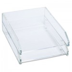 Kantek Double Letter Tray, Two Tier, Acrylic, Clear KTKAD15