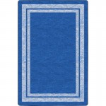 Flagship Carpets Double Light Tone Border Blue Rug FE42232A
