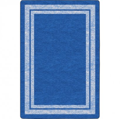 Flagship Carpets Double Light Tone Border Blue Rug FE42244A