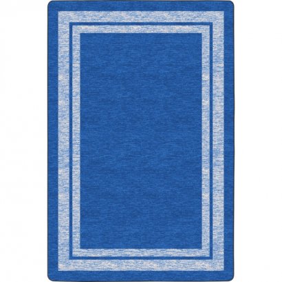 Flagship Carpets Double Light Tone Border Blue Rug FE42244A