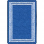 Flagship Carpets Double Light Tone Border Blue Rug FE42244A