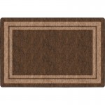 Flagship Carpets Double Light Tone Border Brown Rug FE42732A