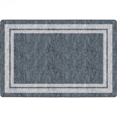 Flagship Carpets Double Light Tone Border Gray Rug FE42532A