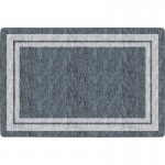 Flagship Carpets Double Light Tone Border Gray Rug FE42532A
