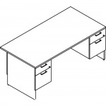 Lacasse Double Pedestal Desk - 4-Drawer 31NEF3072FE