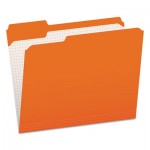 Pendaflex R152 1/3 ORA Double-Ply Reinforced Top Tab Colored File Folders, 1/3-Cut Tabs, Letter Size, Orange