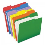 Pendaflex R152 1/3 ASST Double-Ply Reinforced Top Tab Colored File Folders, 1/3-Cut Tabs, Letter Size, Assorted