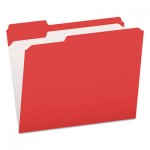 Pendaflex R152 1/3 RED Double-Ply Reinforced Top Tab Colored File Folders, 1/3-Cut Tabs, Letter Size, Red