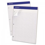 Ampad Double Sheet Pad, Narrow/Margin Ruled Pad, 8 1/2 x 11 3/4, White, 100 Sheets TOP20346