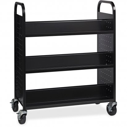 Lorell Double-sided Book Cart 99931