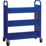 Lorell Double-sided Book Cart 99932