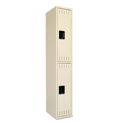 Tennsco Double Tier Locker, Single Stack, 12w x 18d x 72h, Sand TNNDTS121836ASD