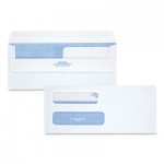 Quality Park QUA24531 Double Window Redi-Seal Security-Tinted Envelope, #8 5/8, Commercial Flap, Redi-Seal Closure, 3.63