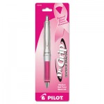 Pilot Dr. Grip Center of Gravity Retractable Ballpoint Pen, 1mm, Black Ink, Silver/Pink Barrel PIL36192