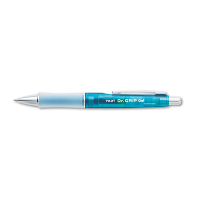 Pilot Dr. Grip Retractable Gel Pen, Fine 0.7mm, Black Ink, Blue Barrel PIL36260