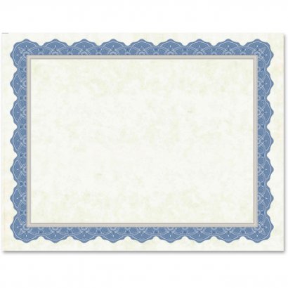 Geographics Drama Blue Border Blank Certificates 47849