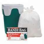 WEB HAB6DK50 Drawstring Kitchen Bags, 13 gal, 0.6 mil, 24 x 27 2/5, White, 50/BX, 6 BX