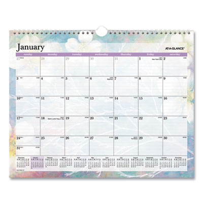 At-A-Glance PM83-707 Dreams Wall Calendar, 15 x 12, 2021 AAGPM83707