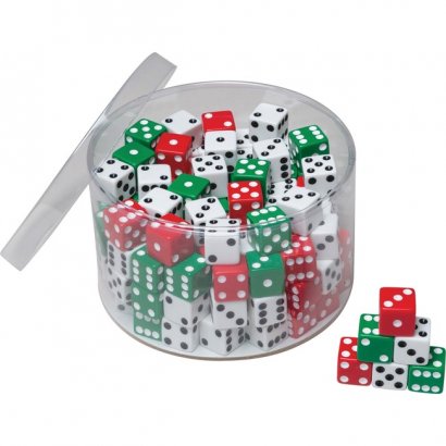 ChenilleKraft Drum of Dice - 144 Pcs - 5/8" Cubes 707