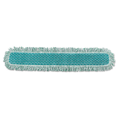 Rubbermaid Commercial HYGENE FGQ43800GR00 Dry Dusting Mop Heads with Fringe, 36", Microfiber, Green RCPQ438