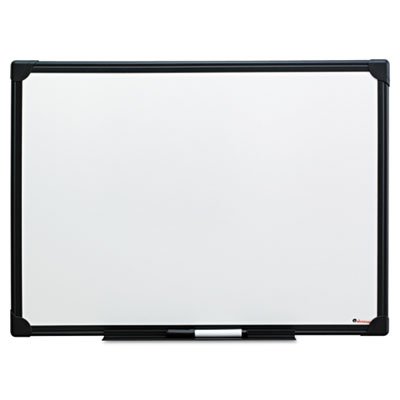 UNV43630 Dry Erase Board, Melamine, 24 x 18, Black Frame UNV43630