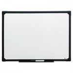 UNV43630 Dry Erase Board, Melamine, 24 x 18, Black Frame UNV43630