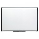 UNV43628 Dry Erase Board, Melamine, 36 x 24, Black Frame UNV43628