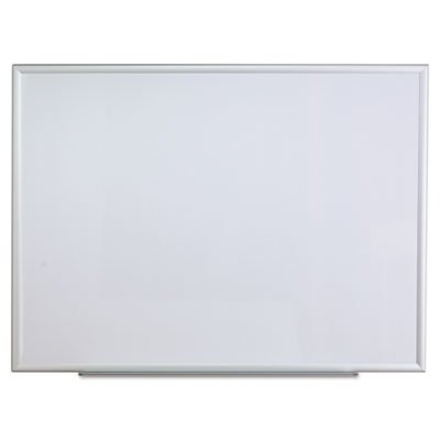 UNV44636 Dry Erase Board, Melamine, 48 x 36, Aluminum Frame UNV44636