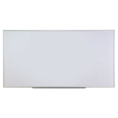 UNV43627 Dry Erase Board, Melamine, 96 x 48, Satin-Finished Aluminum Frame UNV43627