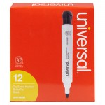 UNV43681 Dry Erase Marker, Bullet Tip, Black, Dozen UNV43681