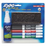 EXPO Dry Erase Marker, Eraser and Cleaner Kit, Fine, Assorted SAN80675