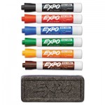 EXPO Dry Erase Marker & Organizer Kit, Chisel Tip, Assorted, 6/Set SAN80556