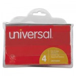 UNV43650 Dry Erase Markers, Chisel Tip, Assorted, 4/Set UNV43650