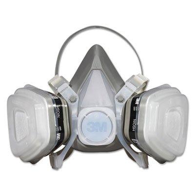 3M Dual Cartridge Respirator Assembly , Organic Vapor/P95, Medium MMM52P71