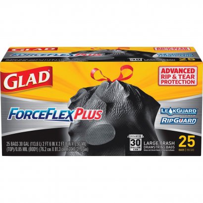 Glad Dual Defense Drawstring Large Trash Bags 70359CT