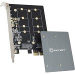 IO Crest Dual M.2 B-Key PCI-e 3.0 x1 Adapter with Heatsink SI-PEX40153
