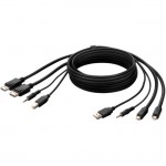Belkin Dual MiniDP to DP + USB A/B + Audio Passive Combo KVM Cable F1DN2CCBL-MP6T