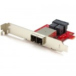 StarTech.com Dual SFF-8643 to SFF-8644 Mini-SAS HD Adapter SFF86448PLT2