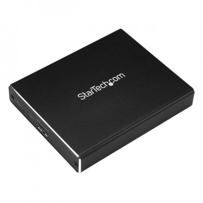 StarTech.com Dual-Slot Drive Enclosure for M.2 NGFF SATA SSDs - USB 3.1 (10Gbps) - RAID SM22BU31C3R