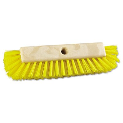 BWK 3410 Dual-Surface Scrub Brush, Plastic Fill, 10" Long, Yellow BWK3410