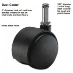 Master Caster Duet Dual Wheels, Polyurethane, C Stem, 110 lbs./Caster, 5/Set MAS64526