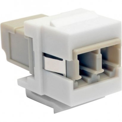 Tripp Lite Duplex Multimode Fiber Coupler, Keystone Jack - LC to LC, White N455-000-WH-KJ