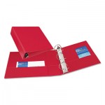 Avery Durable Binder with Slant Rings, 11 x 8 1/2, 3", Red AVE27204