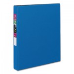 Avery Durable Non-View Binder with DuraHinge and Slant Rings, 3 Rings, 1" Capacity, 11 x 8.5, Blue AVE27251
