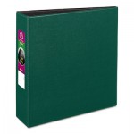 Avery Durable Non-View Binder with DuraHinge and Slant Rings, 3 Rings, 3" Capacity, 11 x 8.5, Green AVE27653