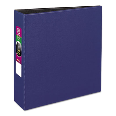 Avery Durable Non-View Binder with DuraHinge and Slant Rings, 3 Rings, 3" Capacity, 11 x 8.5, Blue AVE27651