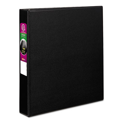 Avery Durable Non-View Binder with DuraHinge and Slant Rings, 3 Rings, 1.5" Capacity, 11 x 8.5, Black