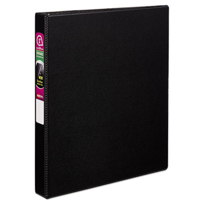 Avery Durable Non-View Binder with DuraHinge and Slant Rings, 3 Rings, 1" Capacity, 11 x 8.5, Black AVE27250