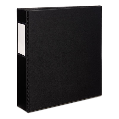 Avery Durable Non-View Binder with DuraHinge and EZD Rings, 3 Rings, 2" Capacity, 11 x 8.5, Black, (8502